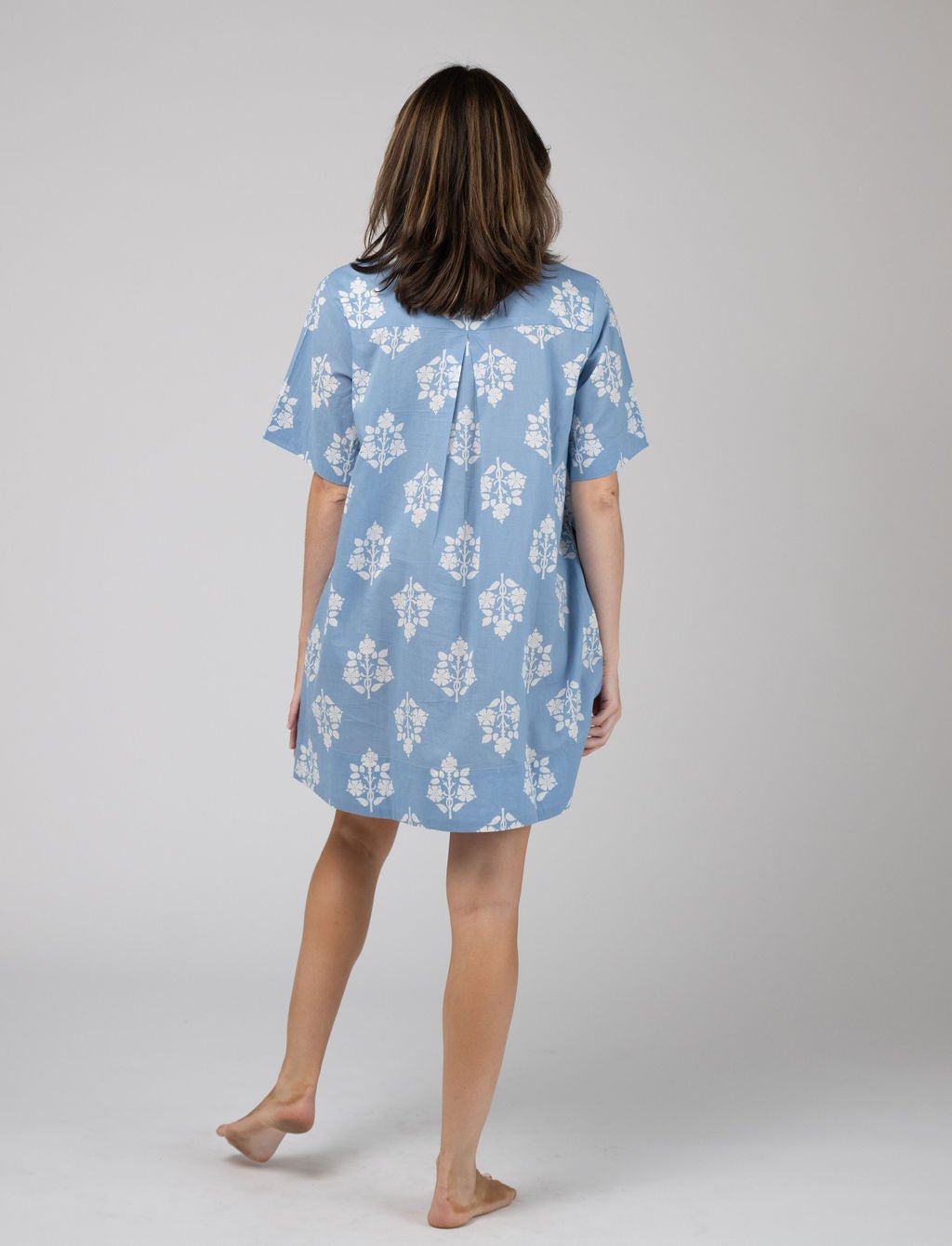 Olive Workshop | The Label Dress The Sconset Shirt Dress | Blue Marigold