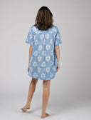 Olive Workshop | The Label Dress The Sconset Shirt Dress | Blue Marigold