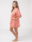 Olive Workshop | The Label Dress The Sconset Shirt Dress | Coral Stripe