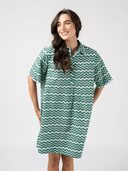 Olive Workshop | The Label Dress The Sconset Shirt Dress | Cyan Wave
