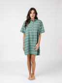Olive Workshop | The Label Dress The Sconset Shirt Dress | Cyan Wave