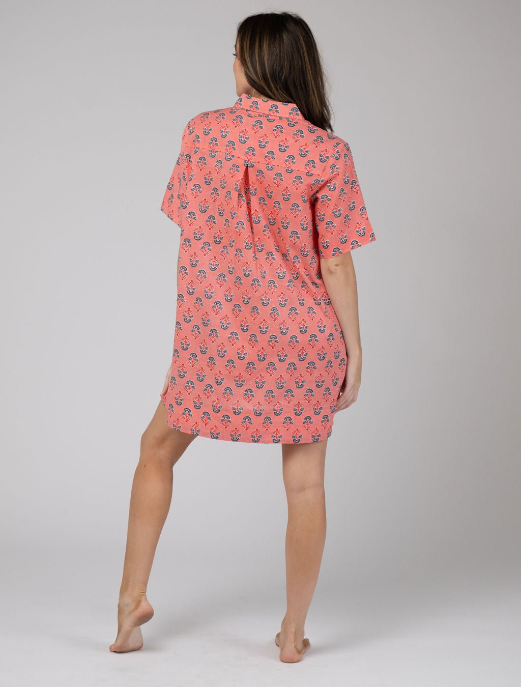 Olive Workshop | The Label Dress The Sconset Shirt Dress | Pink Fleur