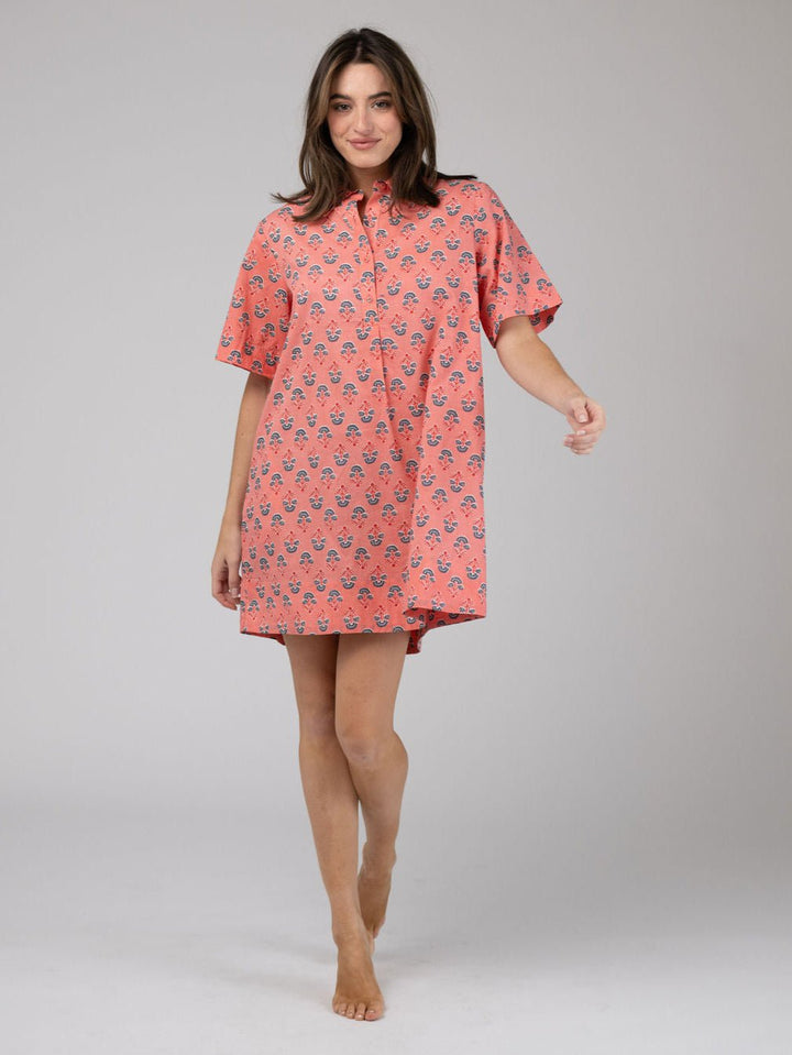 Olive Workshop | The Label Dress The Sconset Shirt Dress | Pink Fleur