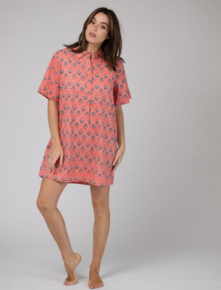 Olive Workshop | The Label Dress The Sconset Shirt Dress | Pink Fleur