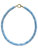 Light Blue Candy Gemstone Layering Necklace