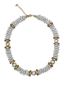 Lagos Collar Necklace in Blanc
