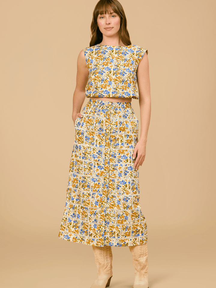 Olivia by Livro Skirt Fawn Skirt in Meadowlands