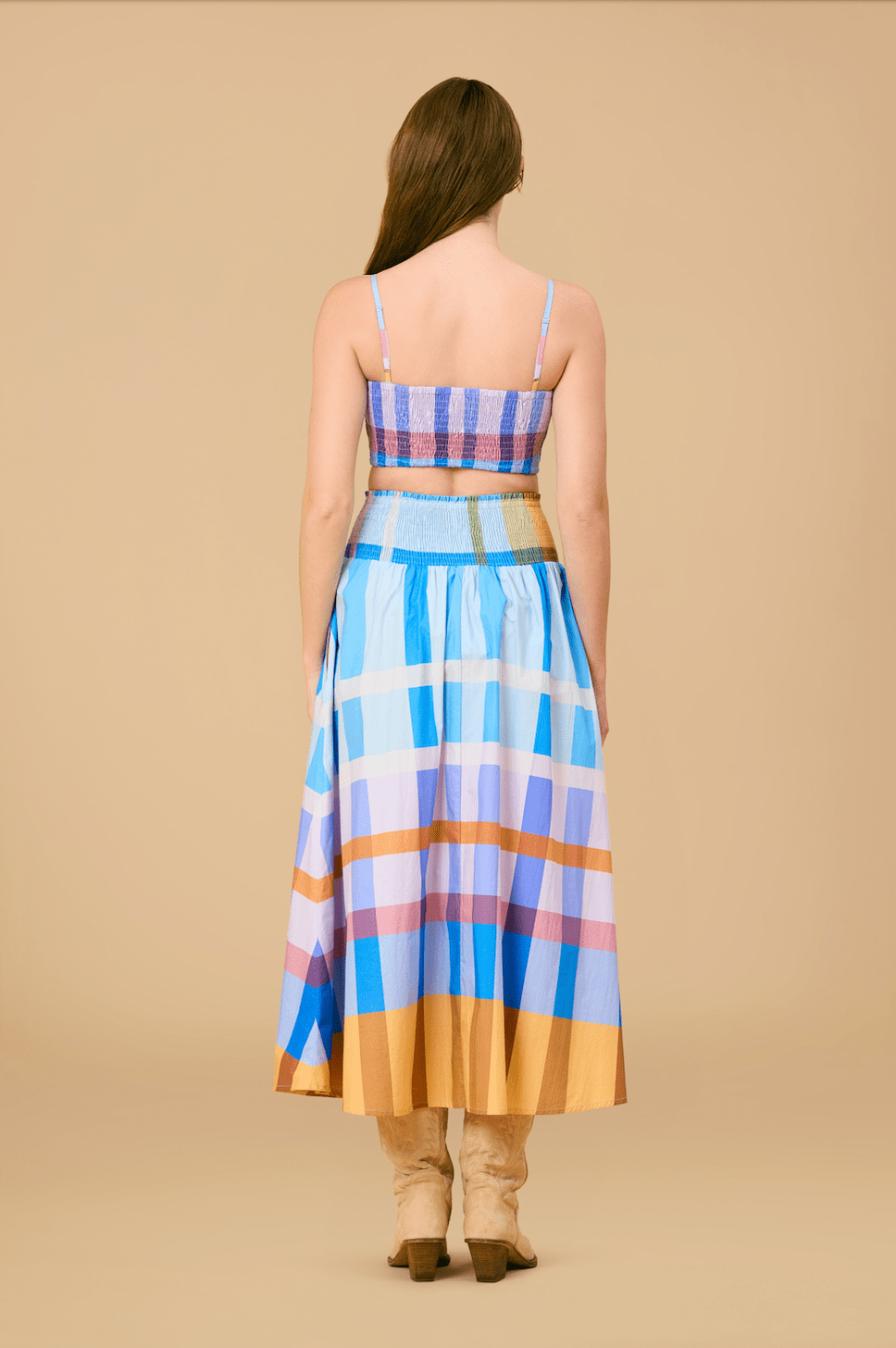 Olivia by Livro Skirt Georgia Skirt in Shetland Check