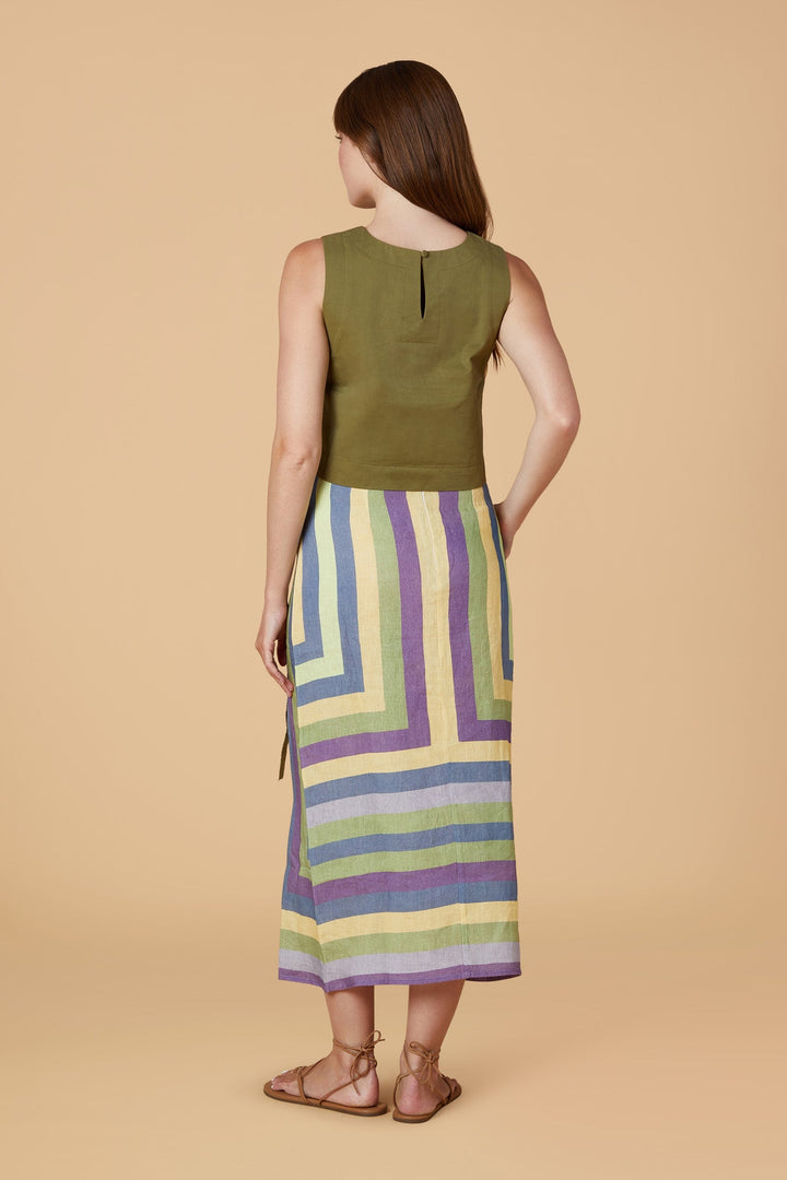 Olivia by Livro Skirt Leigh Wrap Skirt in Plaza
