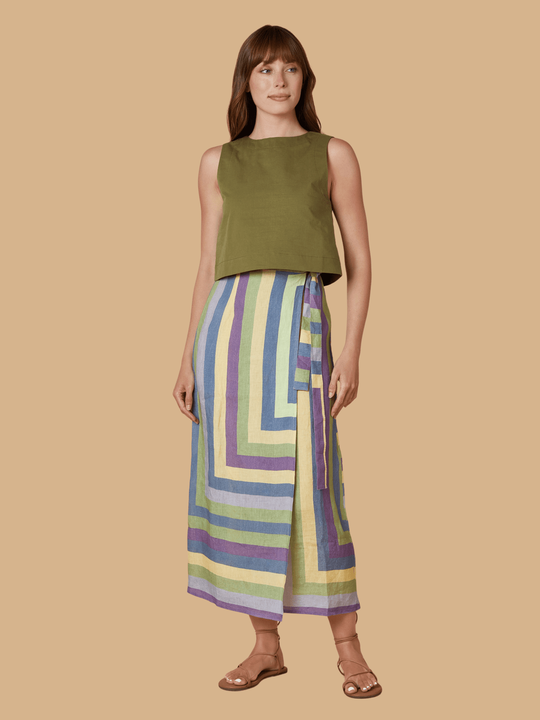 Olivia by Livro Skirt Leigh Wrap Skirt in Plaza