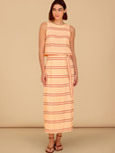 Olivia by Livro Skirt Leigh Wrap Skirt in Spanish Stripe