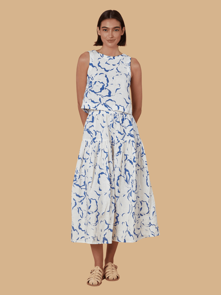 Olivia by Livro Skirt Quinn Skirt in Ibisco Reverse