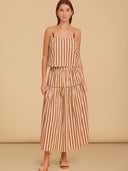 Olivia by Livro Skirt Quinn Skirt in Tuck Stripes