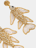 Olivia Dar Earrings Koi Earrings in Gold