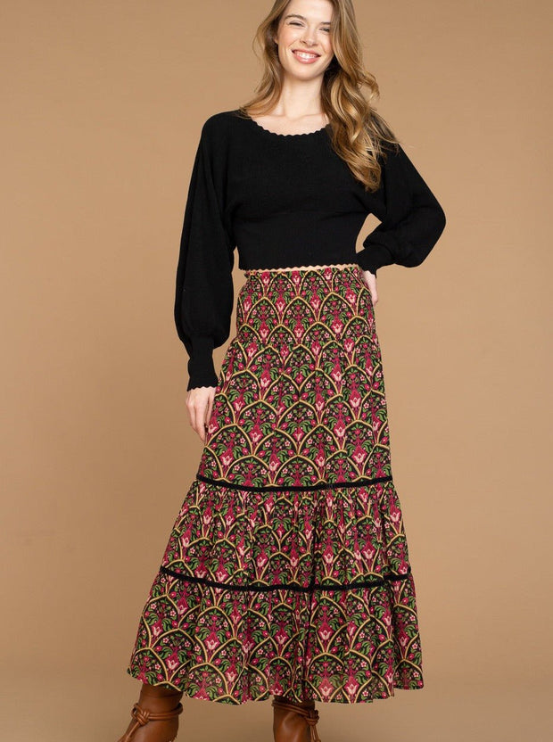 Olivia James Skirt Olivia James | Izzy Skirt in Moroccan Multi