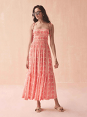Omika Dress Adley Maxi in Lara Flamingo