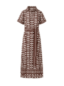 Omika Dress Amira Shirt Dress in Nari Cacao