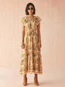 Omika Dress Cora Dress in Aleena Butternut