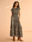 Omika Dress Cora Midi Dress in Malia Moss