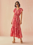 Omika Dress Cora Midi Dress in Tessa Coji