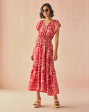 Omika Dress Cora Midi Dress in Tessa Coji