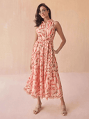 Omika Dress Emeline Maxi Dress in Camelia Peach