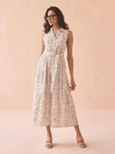 Omika Dress Emeline Maxi Dress in Uma Coconut