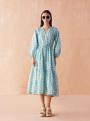 Omika Dress Emerson Midi in Millie Bora Bora