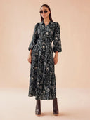 Omika Dress Emery Maxi in Sofi Midnight