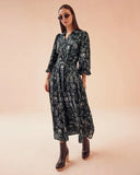 Omika Dress Emery Maxi in Sofi Midnight