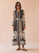 Omika Dress Emma Maxi in Nikita Oyster