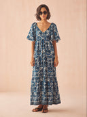 Omika Dress Holis Maxi in Tessa Santorini