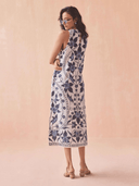 Omika Dress Maggie Midi Dress in Ceci Bluestone