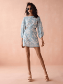 Omika Dress Peyton Mini Dress in Dana Skylight