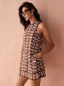 Omika Dress Rylee Mini Dress in Nari Cacao