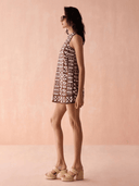 Omika Dress Rylee Mini Dress in Nari Cacao