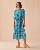 Omika Dress Wren Midi Dress in Pali Coast