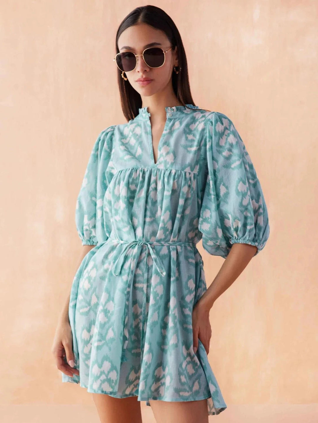 Omika Dress Wren Mini in Millie Bora Bora