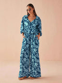 Omika Top Avery Blouse in Lolita Harbor