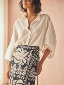 Omika Top Nero Blouse in Solid Coconut