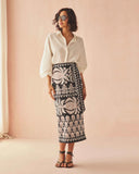 Omika Top Nero Blouse in Solid Coconut