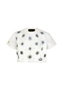 Pamela Stevenson Top Floral Cropped Top