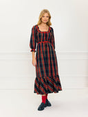 Pink City Prints Dress Agatha Dress in Midnight Tartan