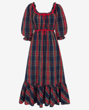 Pink City Prints Dress Agatha Dress in Midnight Tartan