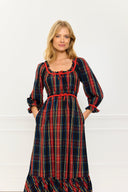 Pink City Prints Dress Agatha Dress in Midnight Tartan