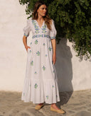Pink City Prints Dress Alicia Dress in Provencal Perfume