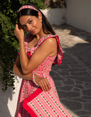 Pink City Prints Dress Carrie Dress in Alpine Rose