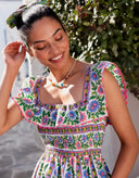 Pink City Prints Dress Carrie Dress in Folk Border