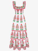 Pink City Prints Dress Carrie Dress in Ruby Poppy