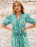 Pink City Prints Dress Daisy Dress in Hibiscus Border